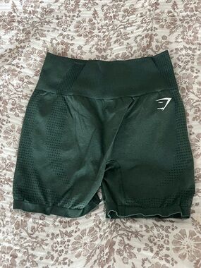 Gymshark Seamless High-Rise Athletic Shorts - Dark Green